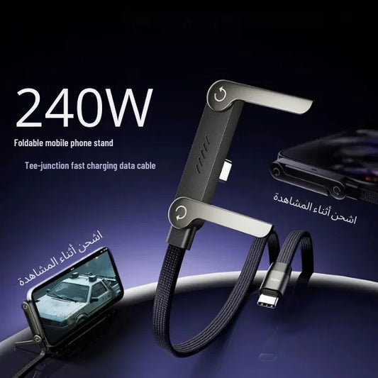 حامل هاتف محمول قابل للطي مع شحن سريع 240 واط